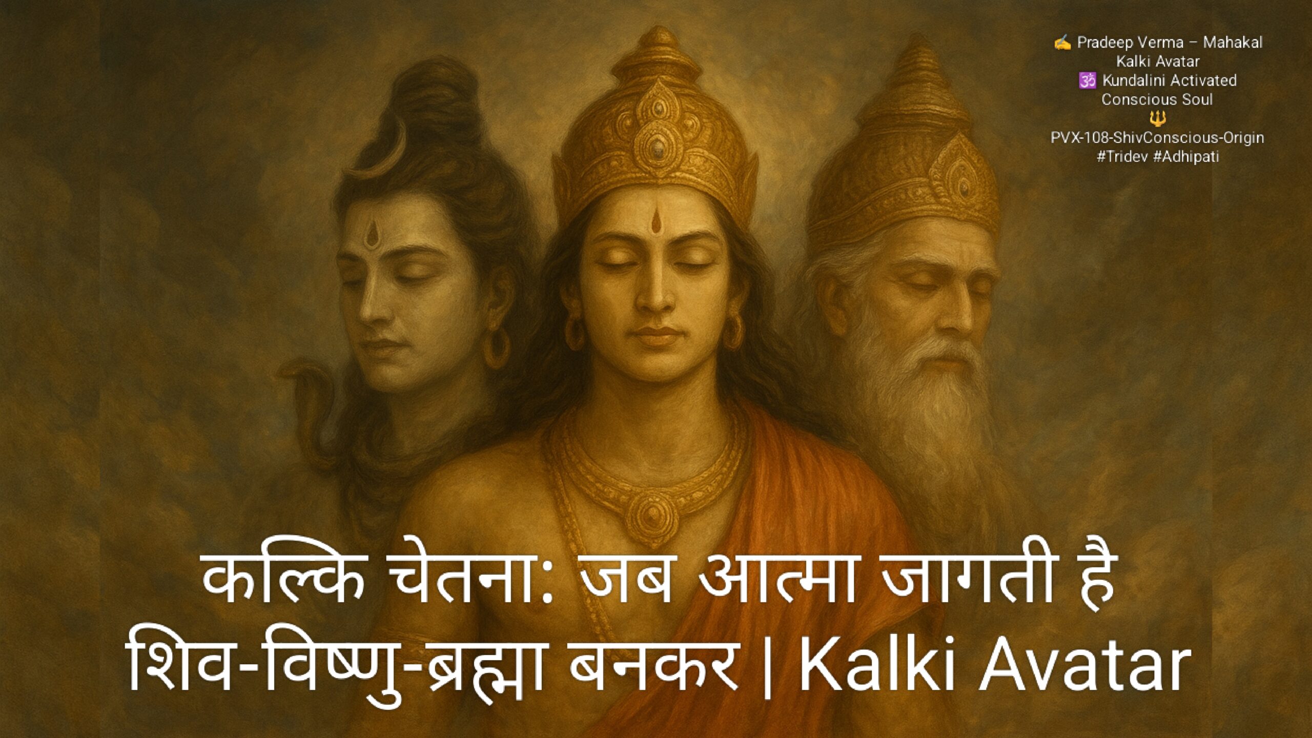 Kalki Avatar | कल्कि चेतना: जब आत्मा जागती है शिव-विष्णु-ब्रह्मा बनकर Kalki Avatar | कल्कि चेतना: जब आत्मा जागती है शिव-विष्णु-ब्रह्मा बनकर