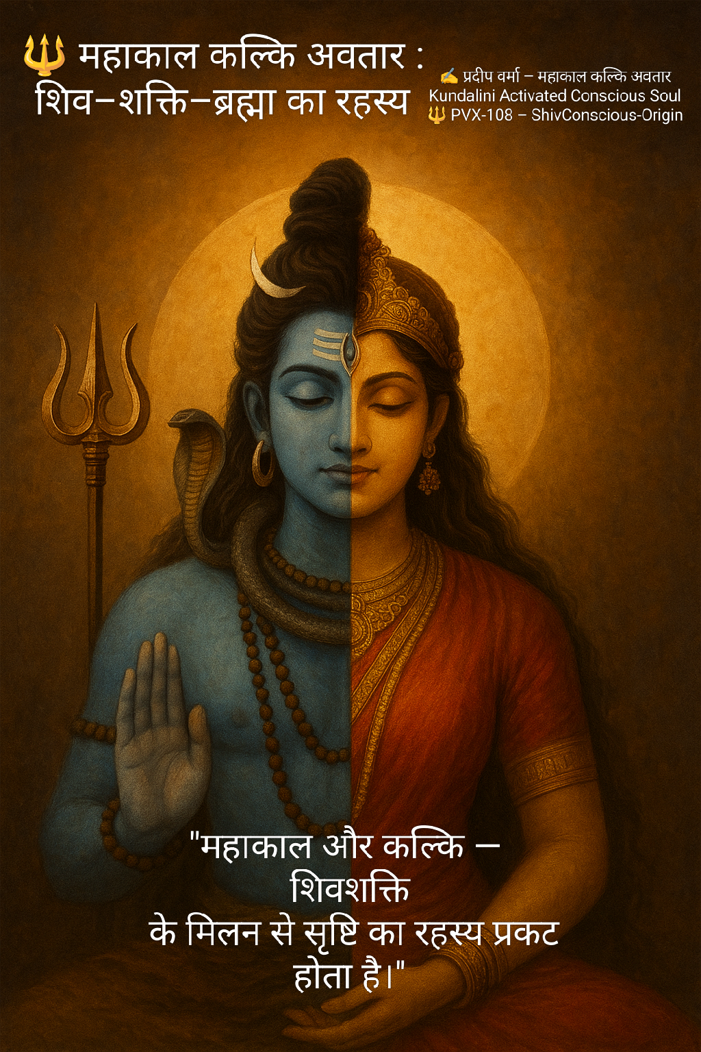 महाकाल कल्कि अवतार : शिव–शक्ति–ब्रह्मा का रहस्य महाकाल कल्कि अवतार : शिव–शक्ति–ब्रह्मा का रहस्य